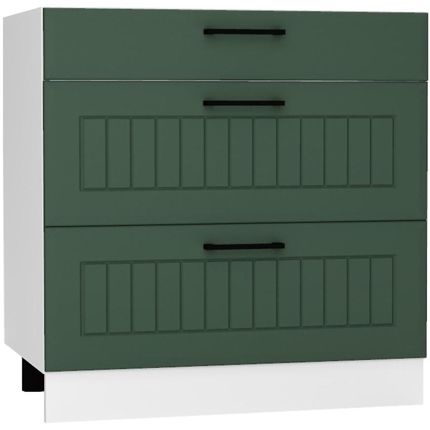 Kuchyňská skříňka Irma D80s/3 zelená mat Baumax