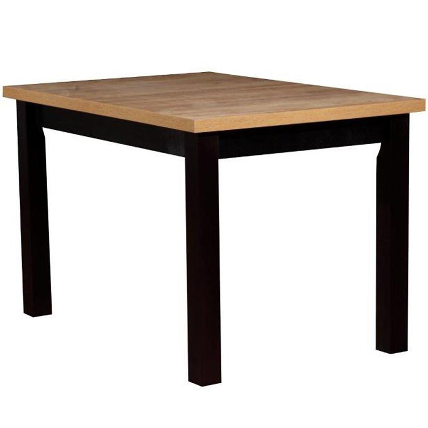 Stůl St45 140x80 dub wotan/černá L Baumax