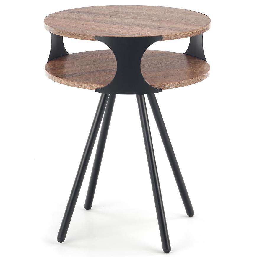 Konferenční stolek Kirby tmavý dub sonoma/černá Baumax