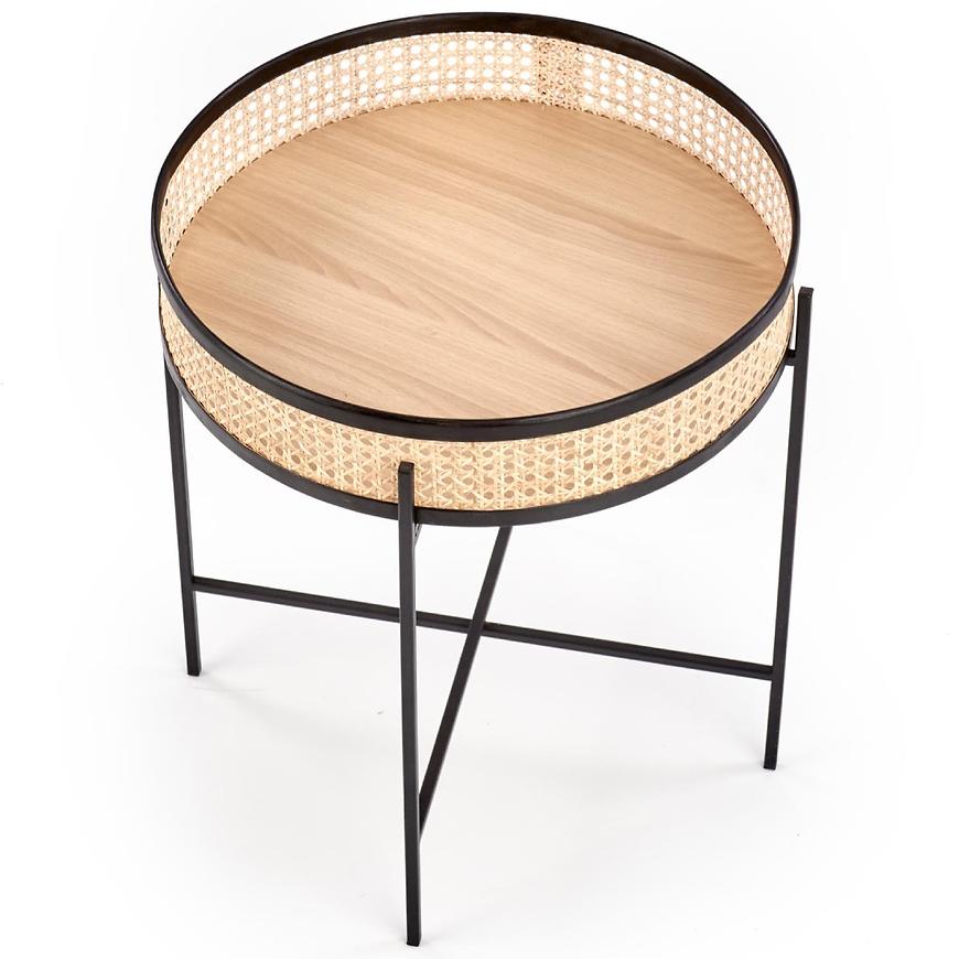 Konferenční stolek Lanipa přírodní/černá Baumax