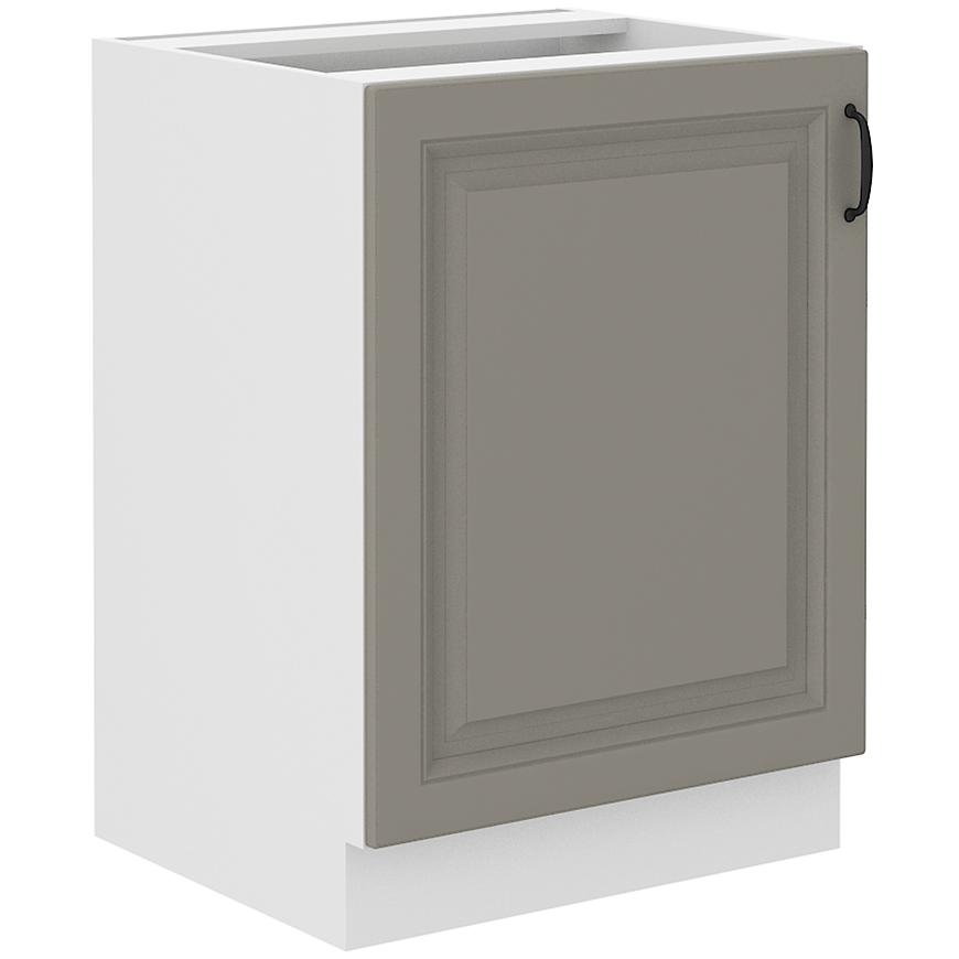 Kuchyňská Skříňka Stilo claygrey/bílá 60D 1F BB Baumax