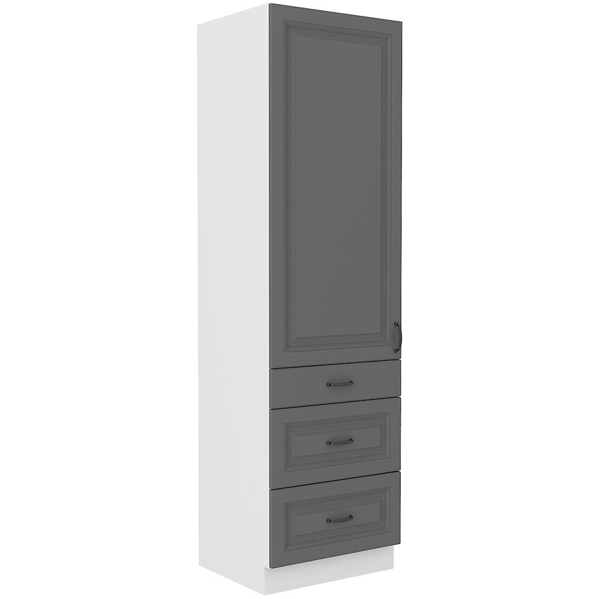 Kuchyňská Skříňka Stilo dustgrey/bílá 60DKS-210 3S 1F Baumax