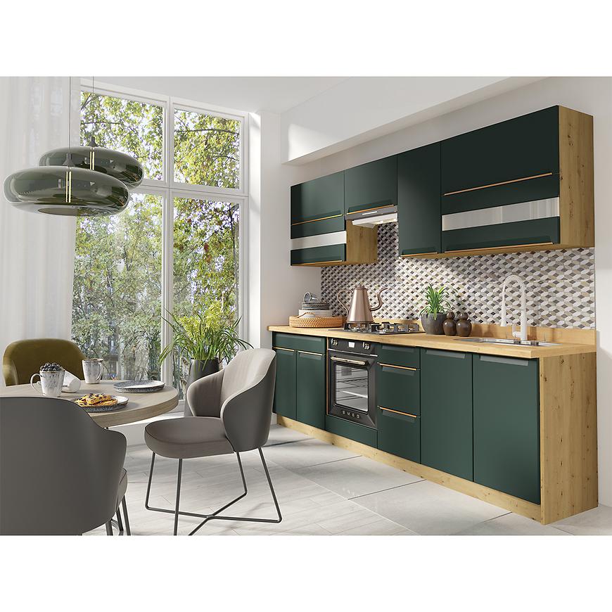 Kuchyňská linka Glamour 260 set C Plus s pracovní deskou green Baumax