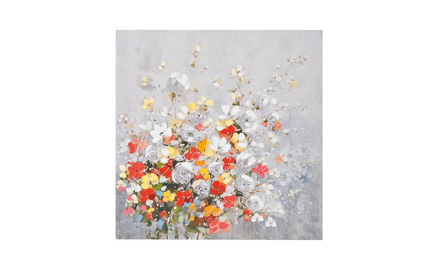 Obraz Barevné květy 100x100 cm Baumax