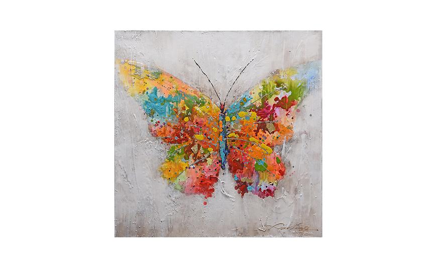 Obraz Barevný motýl 100x100 cm Baumax
