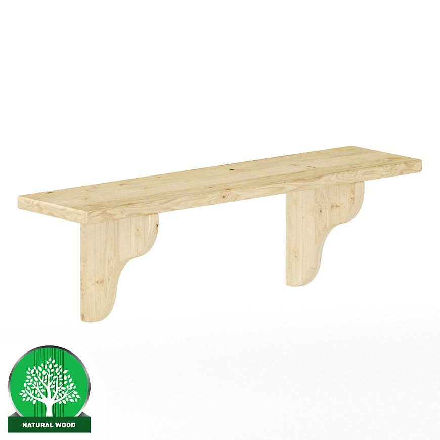 Polička borovice PK121-80x25x20 syrová Baumax
