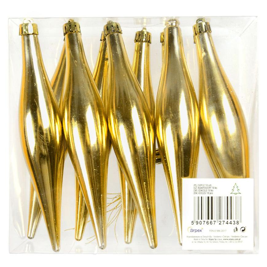 Rampouchy plast 15cm (10 ks) zlaté