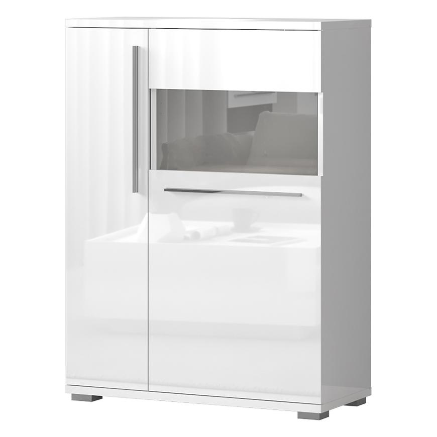 Vitrína Piano V90-2KSV/PN-70/KA/70 crystal white Baumax