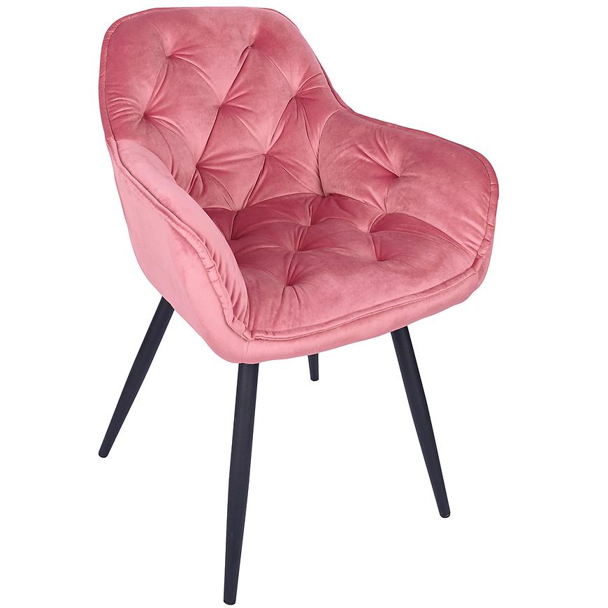 Židle Vitos růžová Baumax
