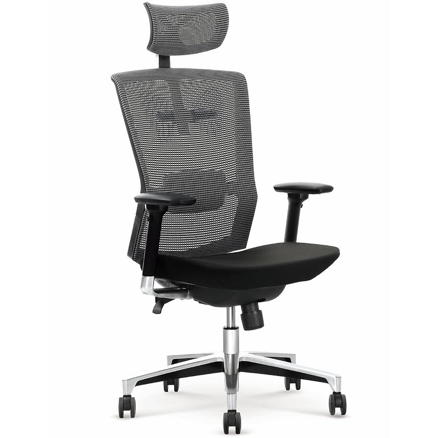 Kancelářská židle Ambasador černá/šedá Baumax