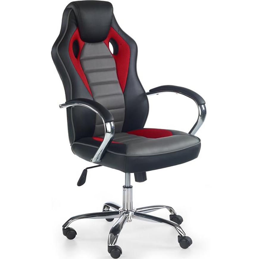Kancelářská židle Scroll černá/červená/šedá Baumax