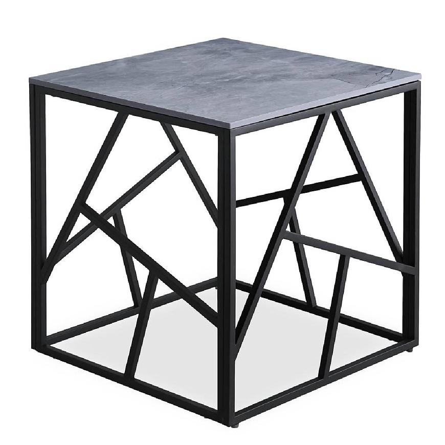 Konferenční stolek Universe 2 hranatý popelavě šedá mramor Baumax