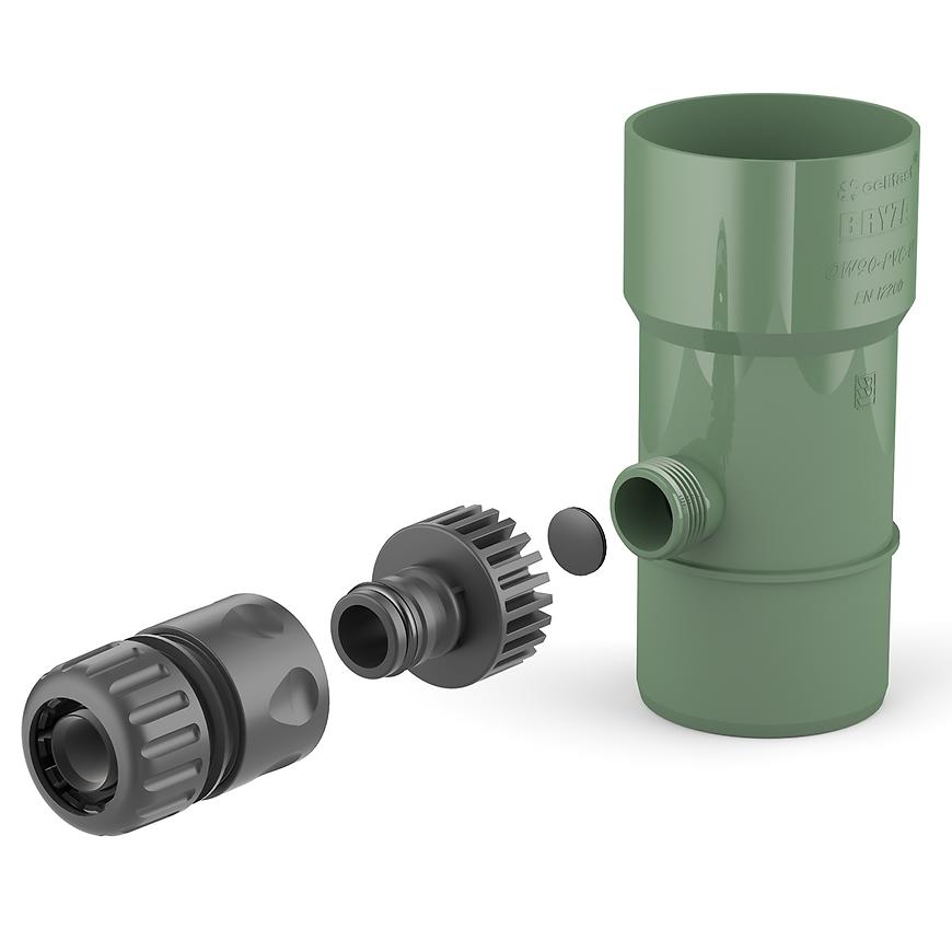 Sběrač dešťové vody 90 mm Bryza zelená CELLFAST BRYZA