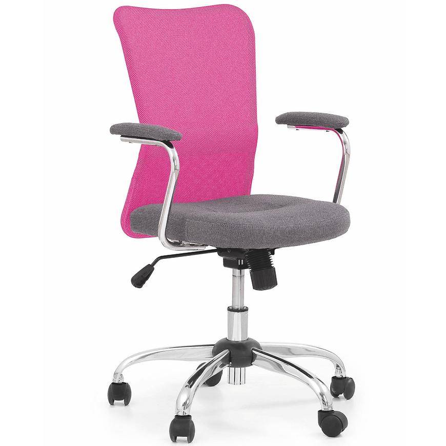 Kancelářská židle Andy šedá/růžová Baumax