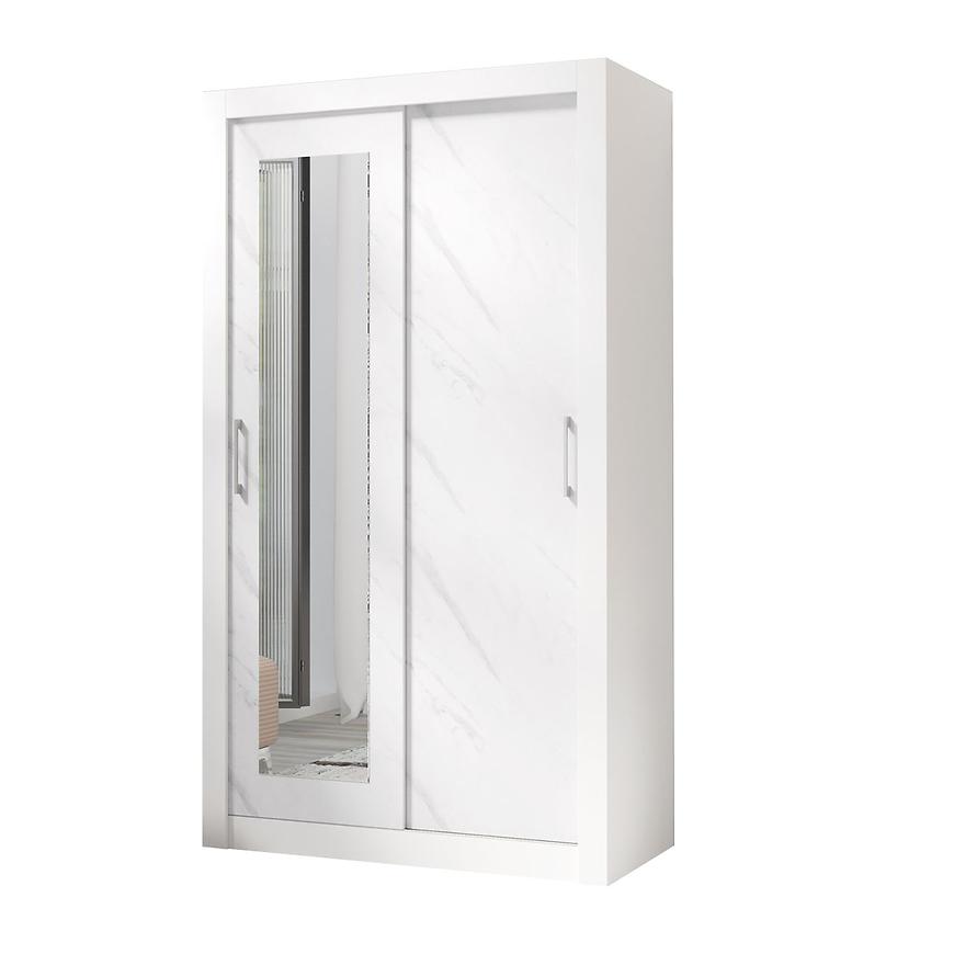 Skříň In box 2 120 bílá lux/mramor bianco Baumax