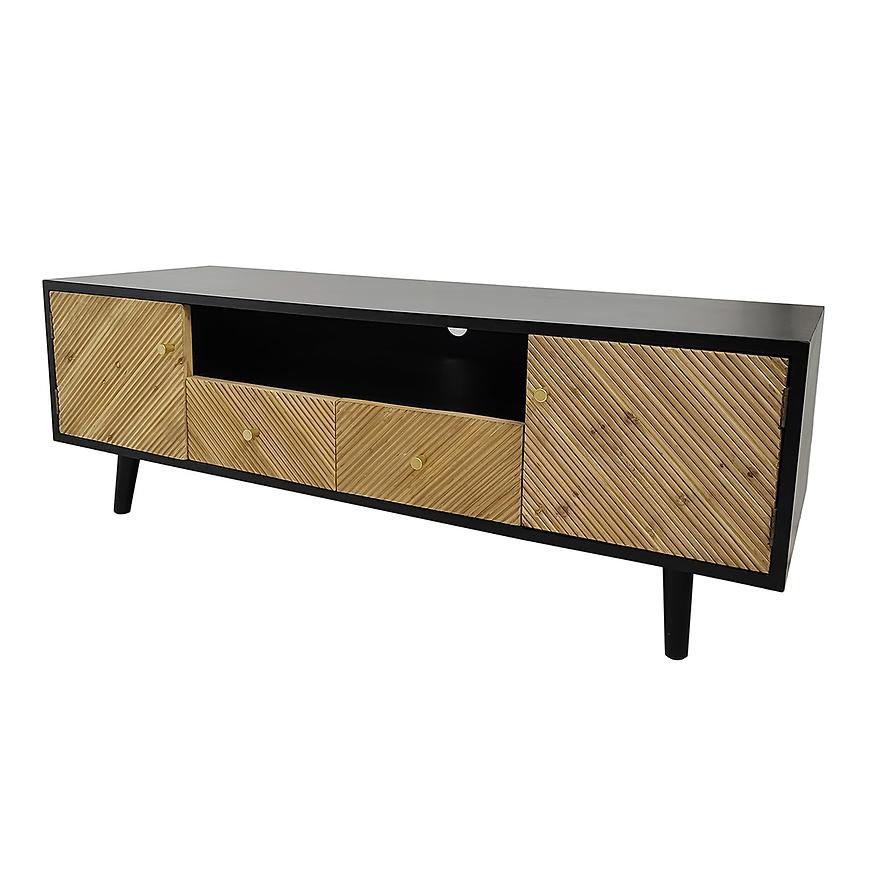 TV stolek Vermont 140x46x47 black/wood Baumax