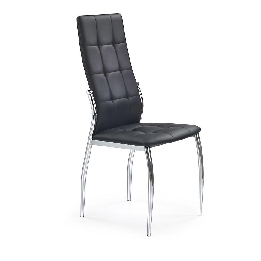 Židle K209 kov/eko kůže černá 43x54x101 Baumax