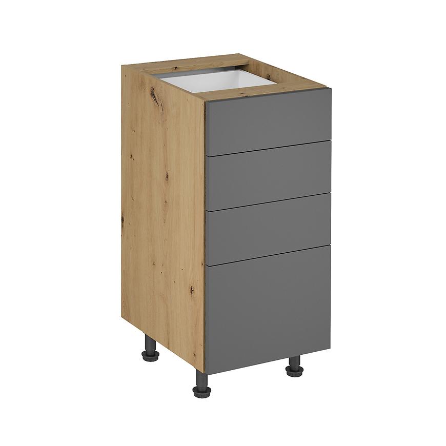 Kuchyňská skříňka Langen d40s4 push grey Baumax