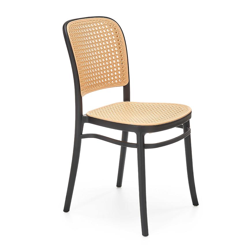 Židle K483 polypropylen natural/černá Baumax