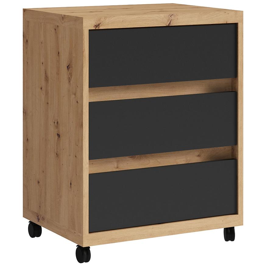Kontejner Iga Dub Artisan / černý Mat Baumax