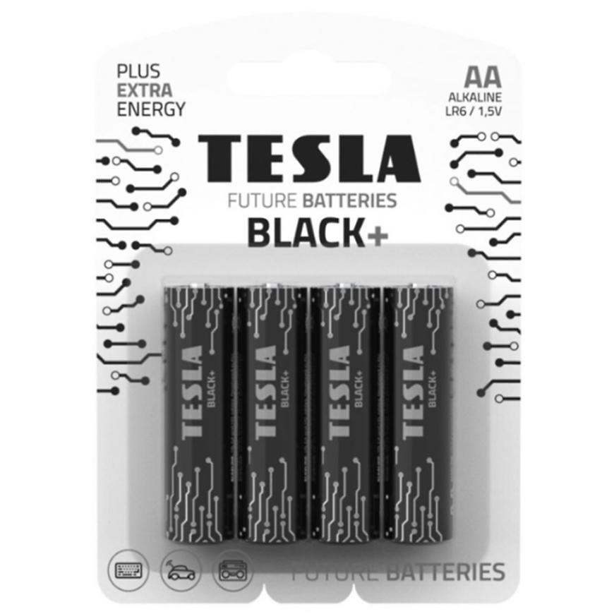Baterie Tesla AA LR06 Black+ 4 ks TESLA LIGHTING