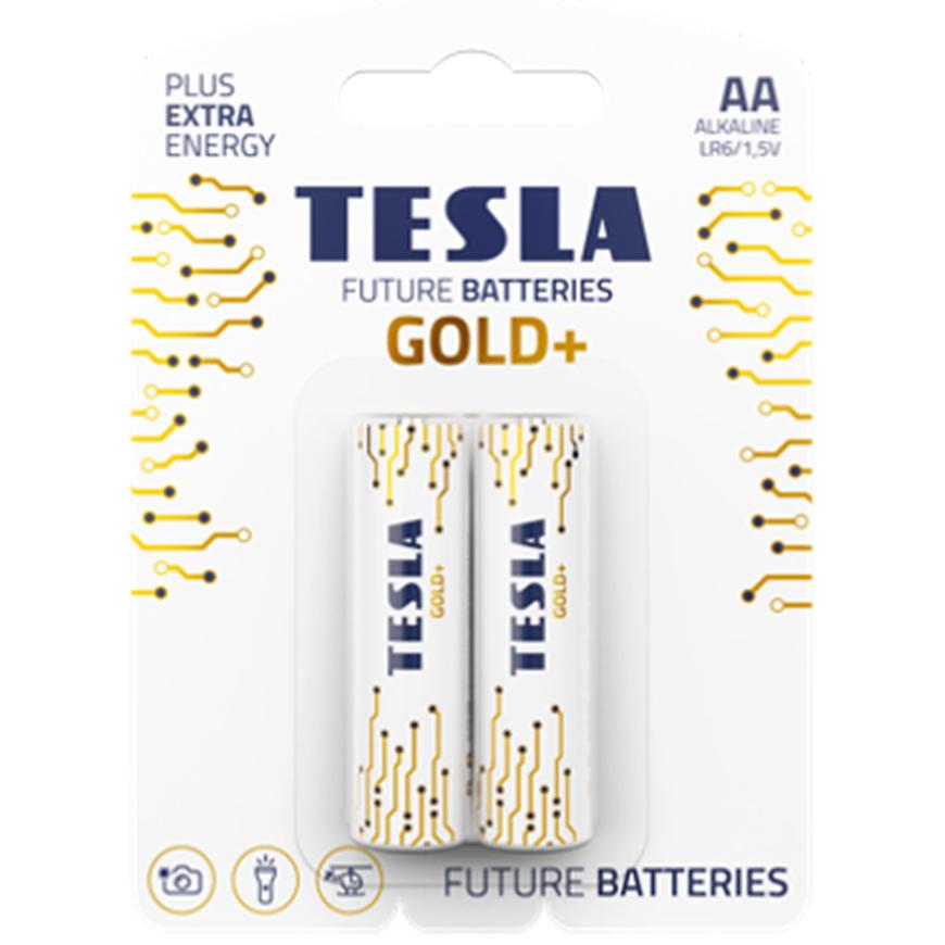 Baterie Tesla AA LR06 Gold+ 2 ks TESLA LIGHTING