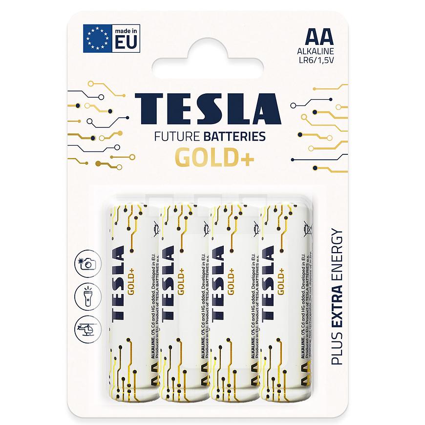 Baterie Tesla AA LR06 Gold+ 4 ks TESLA LIGHTING