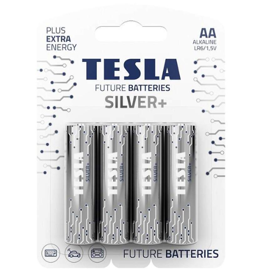 Baterie Tesla AA LR06 Silver+ 4 ks TESLA LIGHTING