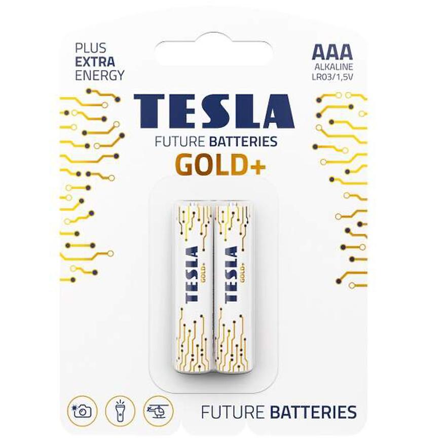 Baterie Tesla AAA LR03 Gold+ 2 ks TESLA LIGHTING