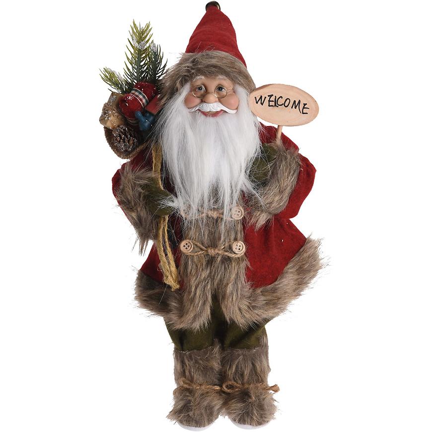Dekorační figurka Santa Claus 37cm brown ask000400 Baumax