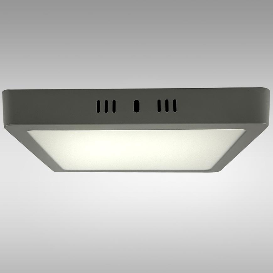 PANEL LED BLOCK 18W 4200K ČTVEREČNÍ SVĚTLE ŠEDÁ