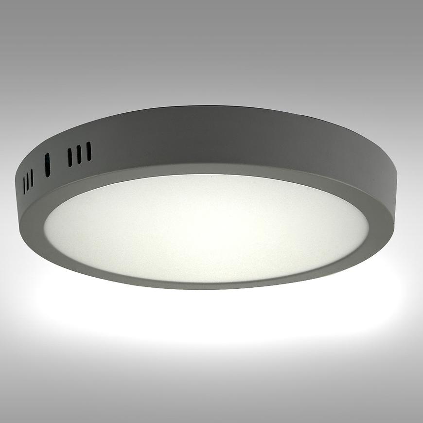PANEL LED RING 24W 4200K KULATÝ SVĚTLE ŠEDÁ