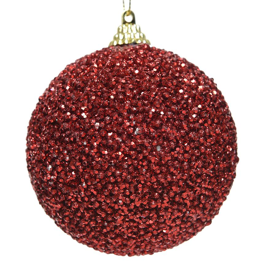 Vánoční ozdoby pěnové 8 cm červené 457670 Baumax