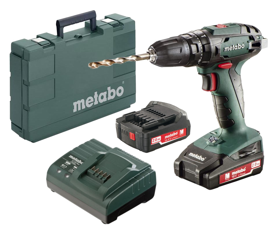 METABO SB 18 příklepová aku vrtačka 2x2Ah LiIon 602245500