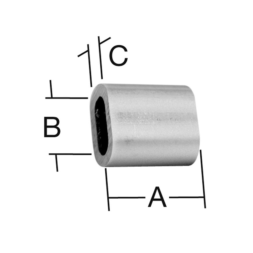 Svorka lanová 4 mm AL 6 ks Vormann