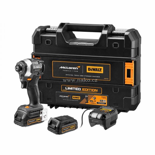 DeWALT DCF85ME2GT aku rázový utahovák 18V 2x1