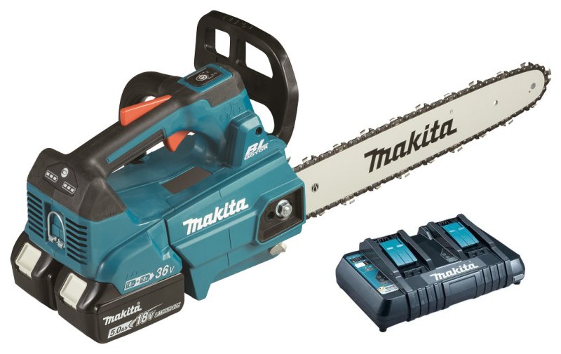 MAKITA DUC356PT2B aku řetězová pila Li-ion LXT 2x18V/5