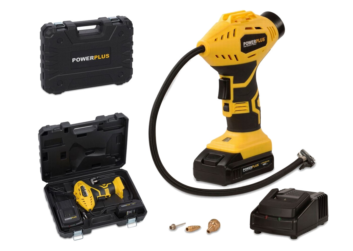 POWERPLUS POWX1700 akumulátorový kompresor 18V Li-Ion 1