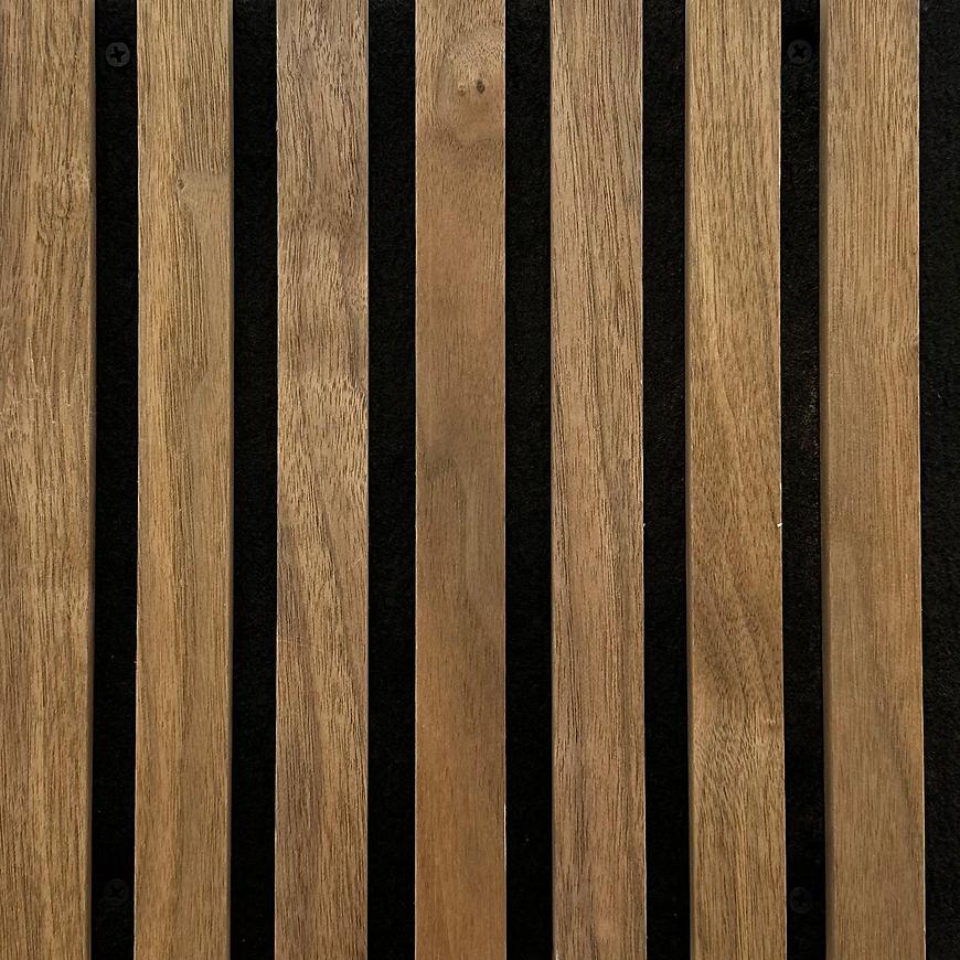Dekorační lamela s filcem dark oak fornir 300x2650mm Parquet Mercado Premium