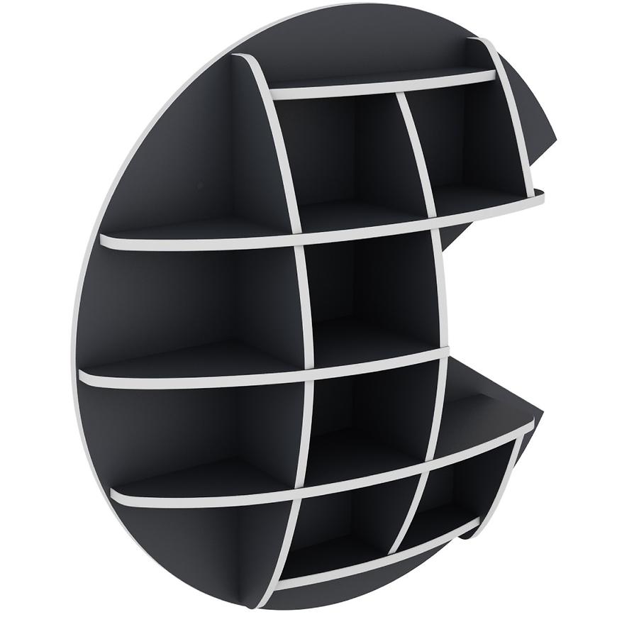Polička Matrix Shelf III grafit/bílá Baumax