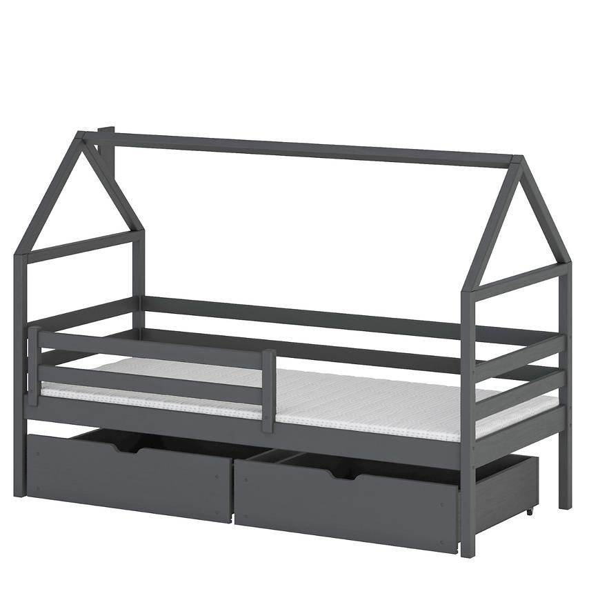 Posteľ Domček Aron 90x200 graphite Baumax
