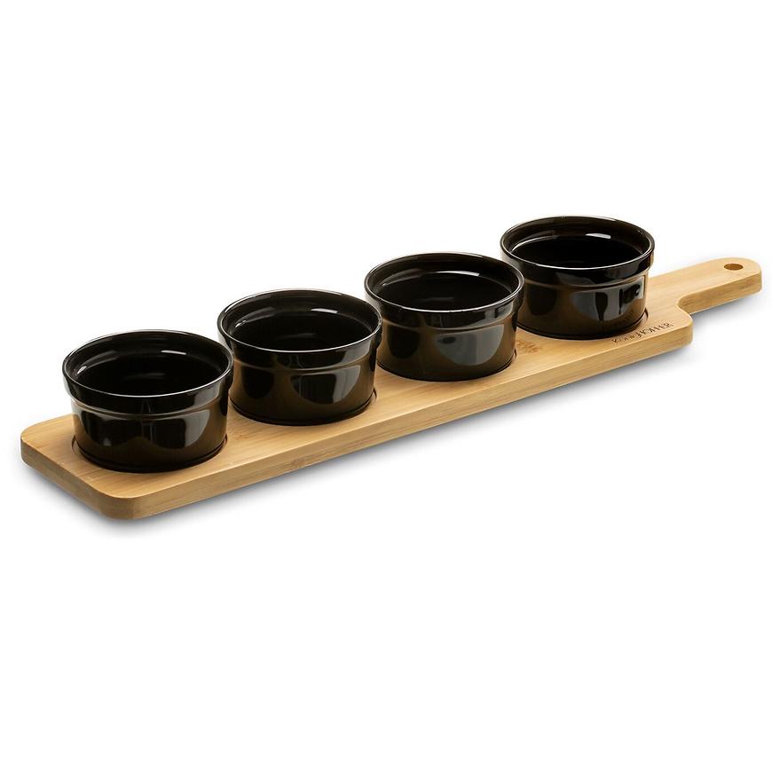 Sada 4 misek na dip 100ml 39.7x9x1cm černé Könighoffer Baumax