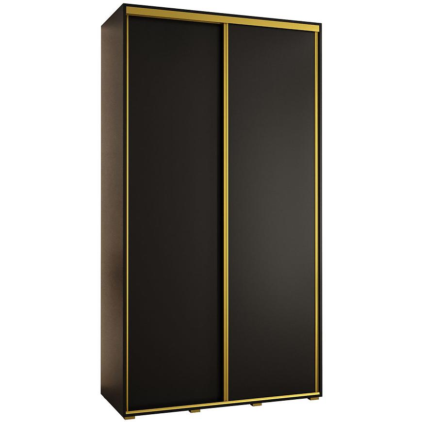 Skříň 45 Canaris 1 130 černá/gold Baumax