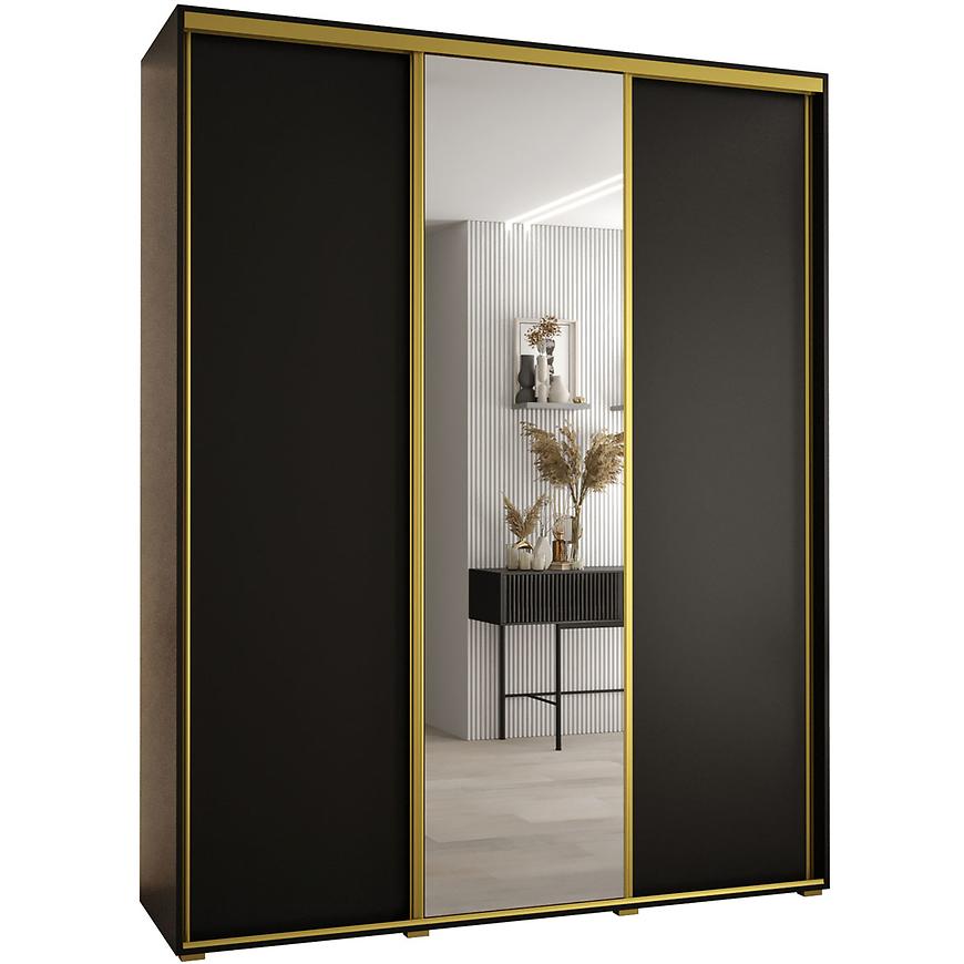 Skříň 45 Canaris 3 190 černá/gold Baumax
