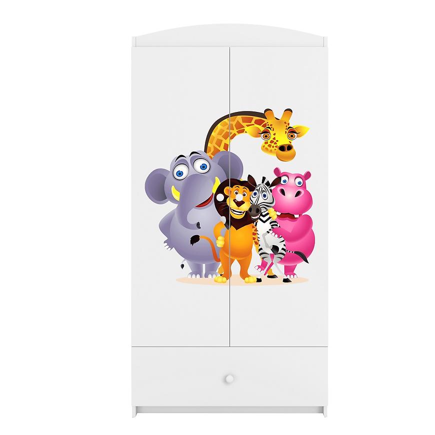 Skříň Babydreams bílá - Zoo Baumax