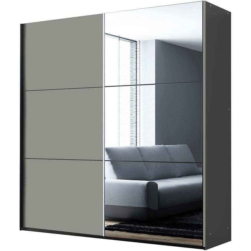 Skříň Vigo 200 platinum / zrcadlo Baumax
