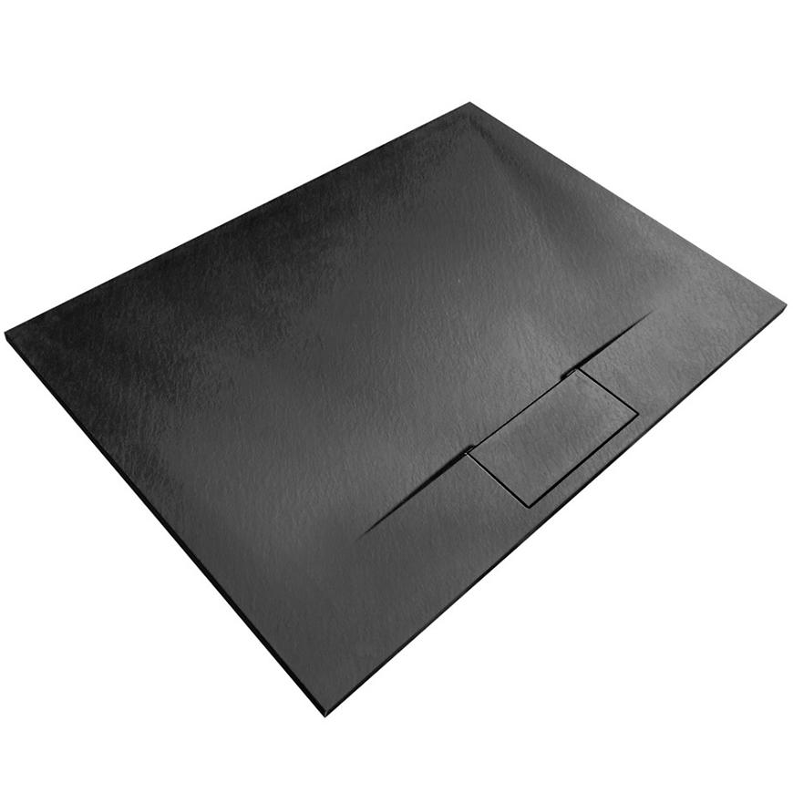 Sprchová vanička Bazalt long black 80x100 REA