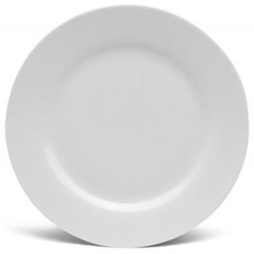 Talíř kulatý mělký 23cm bílý Baumax