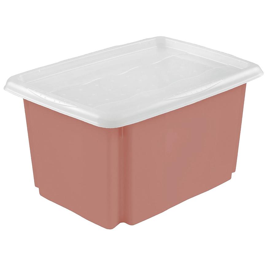 Úložný box s víkem červený 41