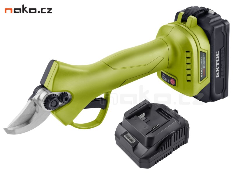 EXTOL CRAFT 402456 zahradní aku nůžky na větve BRUSHLESS 20V LiIon 2Ah